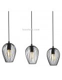 Suspension Newtown noire 3xE27 Eglo Lighting