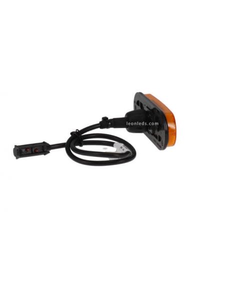 Connecteur Veilleuse LED Ambre avec connecteur + clip 24V Unipoint 1 31-2004-017 Aspock | leonleds