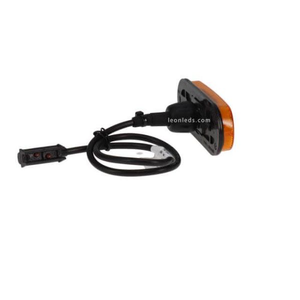Connecteur Veilleuse LED Ambre avec connecteur + clip 24V Unipoint 1 31-2004-017 Aspock | leonleds