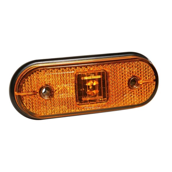 Feu LED ambre avec connecteur + clip 24V Unipoint 1 31-2004-017 Aspock | leonleds
