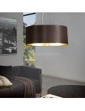 Lámpara colgante Maserlo en negro-oro Ø53cm Eglo