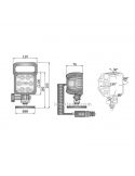 Faro LED Magnético con conector de mechero asa e interruptor ¡Al mejor precio! en LeonLeds
