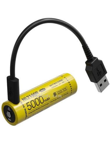 Batería recargable USB-C NL2150R pila 21700 5000mAh Nitecore | LeónLeds Iluminación
