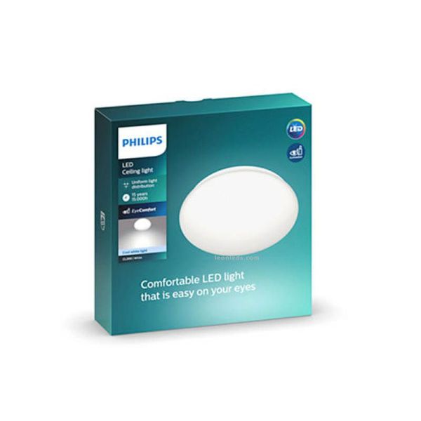 Plafón LED redondo 17W CL200 Moire Gen II Philips | LeonLeds