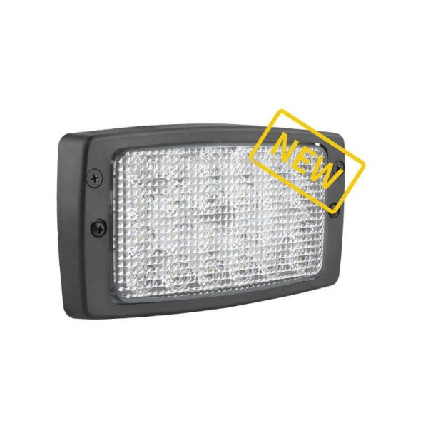Farol LED retangular 40W embutido com óptica de trabalho Wesem | leonleds