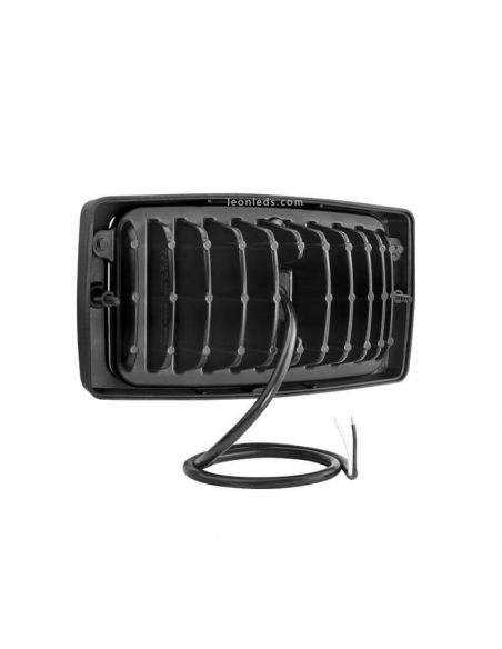 Trasera de Faro LED empotrable rectangular 40W con optica de trabajo Wesem | LeonLeds