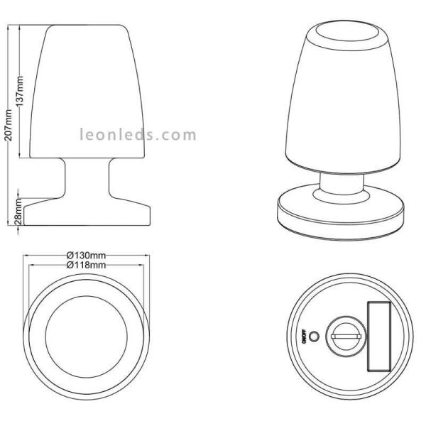 USB-wiederaufladbare LED-Lampe mit...