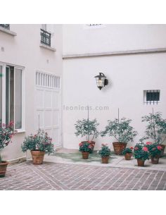 Candeeiro de parede exterior Pulfero aço preto IP44 2