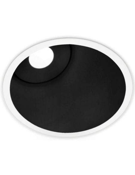 Downlight LED noir et blanc Lex Asymmetric de Arkoslight | LeonLeds.com