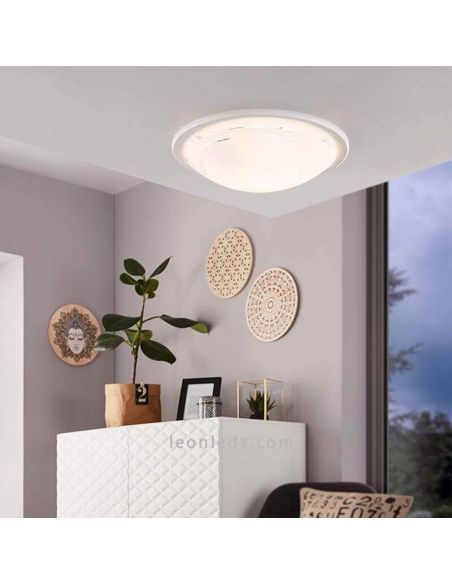 Plafonnier/applique rond Planet 1 blanc 1xE27 Eglo