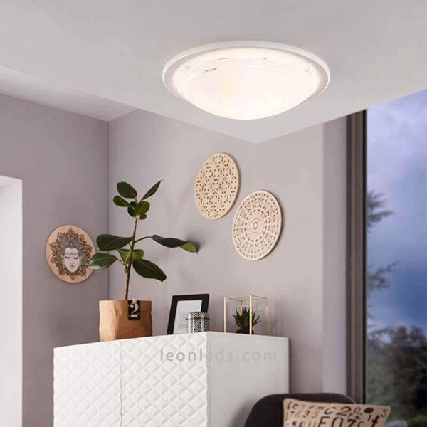 Plafonnier/applique rond Planet 1 blanc 1xE27 Eglo