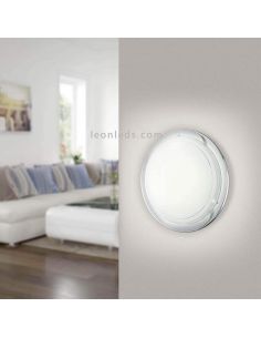 Luminária de teto Planet 1 aço cromado 1xE27 2