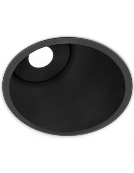 Downlight LED Lex Asymmetric negro de Arkoslight | LeónLeds.com