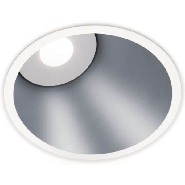 Downlight LED argenté Lex Asymmetric de Arkoslight | LeonLeds.com