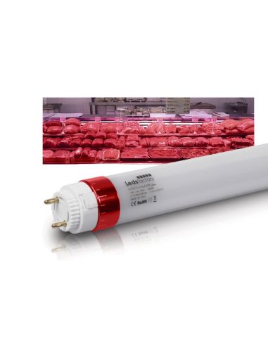 Tubo LED Megalux Meat Carnes Rojas Leds Factory Especial alimentación de la mejor calidad | LeonLeds