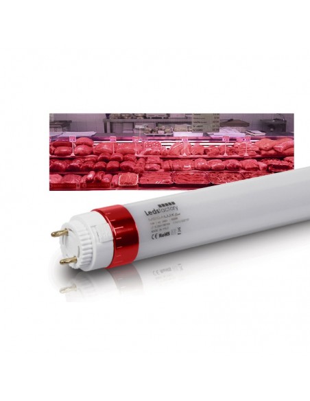 Tubo LED Megalux Meat Carnes Rojas Leds Factory Especial alimentación de la mejor calidad | LeonLeds