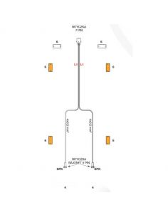 Câblage de remorque avec connecteur 7 pôles et 2 connecteurs 5 broches pour feux arrière Fristom | leonleds