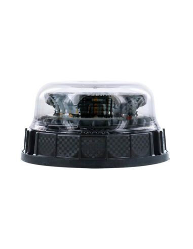 Sinalizador LED plano âmbar com abajur transparente 3 Vignal Screws | leonleds