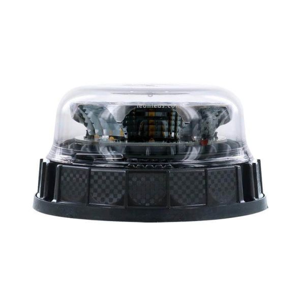 Rotativo LED ambar Plano con tulipa transparente 3 Tornillos Vignal | LeonLeds