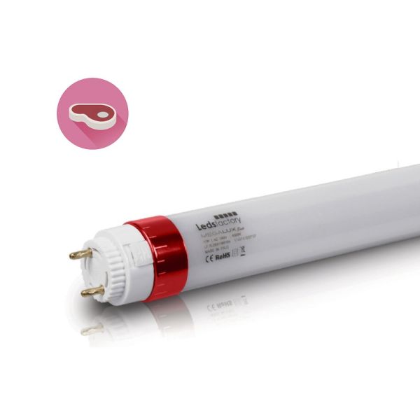 Tubo LED Megalux Meat Carnes Rojas Leds Factory Especial alimentación de la mejor calidad | LeonLeds