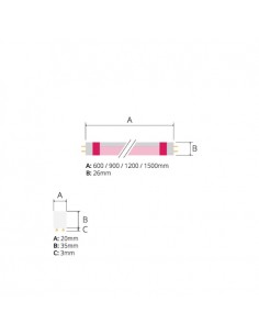 Tubo LED Megalux Fruit Hortalizas Frutas Leds Factory T8 Especial Alimentación | LeonLeds 2