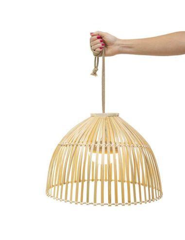 Candeeiro suspenso natural para exterior Reona Hang New Garden | leonleds