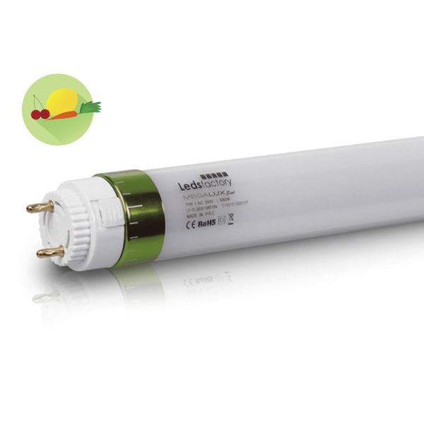 Tubo LED Megalux Fruit Hortalizas Frutas Leds Factory T8 Especial Alimentación | LeonLeds