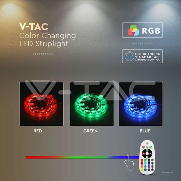 Tira LED RGBW CCT Wifi 5 Metros Alexa o Google Home IP65 2628 | LeonLeds