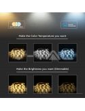 Tira LED RGBW CCT Wifi 5 Metros Alexa o Google Home IP65 2628 | LeonLeds