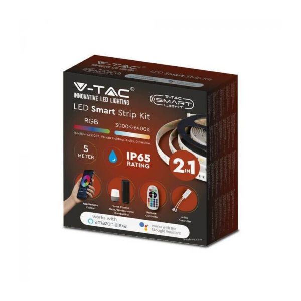Tira LED RGBW CCT Wifi 5 Metros Alexa o Google Home IP65 2628 | LeonLeds