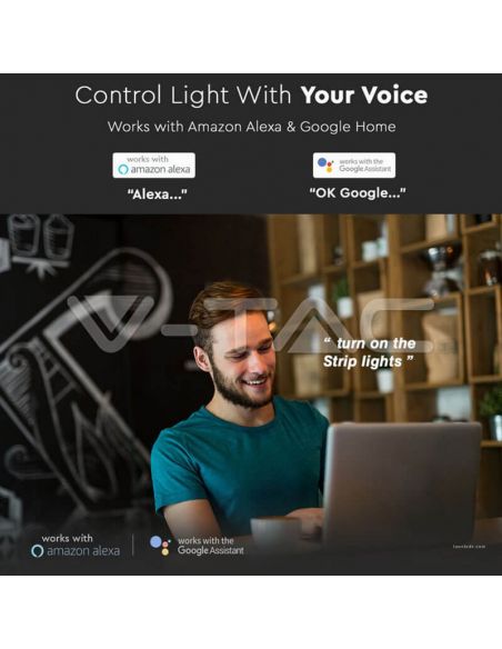Tira LED RGBW CCT Wifi 5 Metros Alexa o Google Home IP65 2628 | LeonLeds