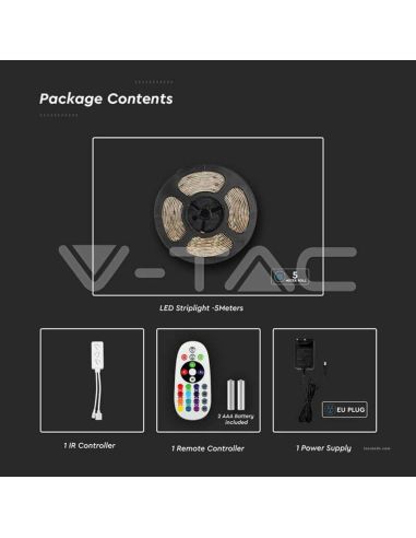 Tira LED RGBW CCT Wifi 5 Metros Alexa o Google Home IP65 2628 | LeonLeds