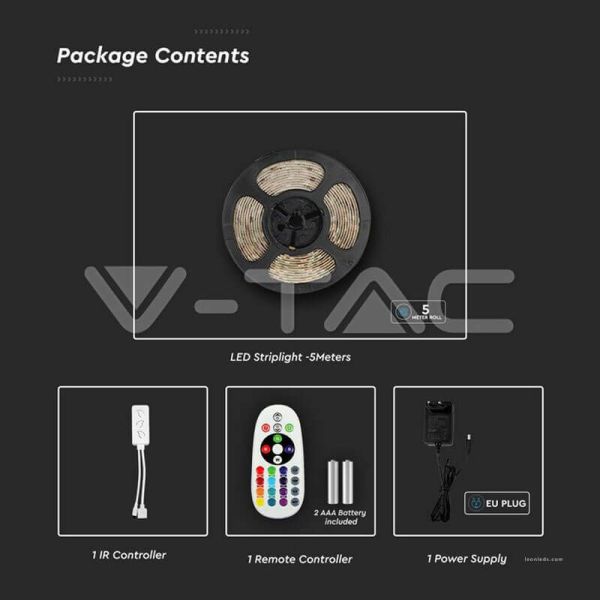 Tira LED RGBW CCT Wifi 5 Metros Alexa o Google Home IP65 2628 | LeonLeds