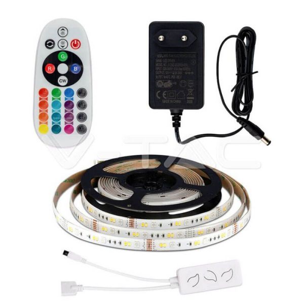 Tira LED RGBW CCT Wifi 5 Metros Alexa o Google Home IP65 2628 | LeonLeds