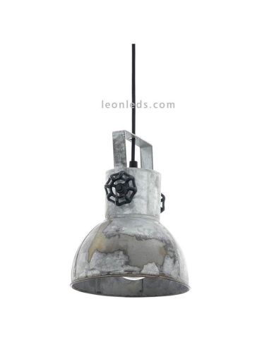 Lámpara colgante vintage de de madera y acero Barnstaple Eglo