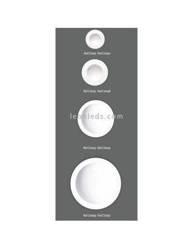 Rund-LED-Downlight, große Größe 22...