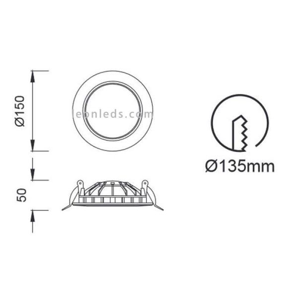 Rund-LED-Downlight, weiß, oval, Größe...
