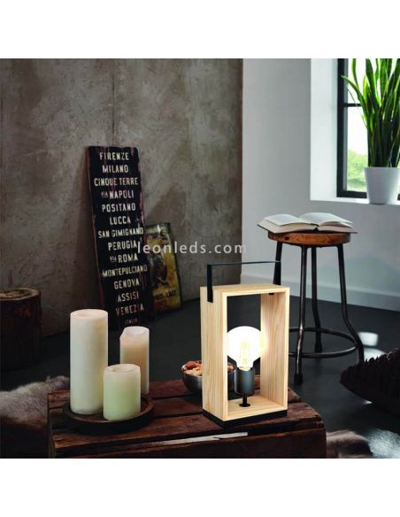 Lámpara de mesa vintage Famborough de 1 luz Eglo Iluminación