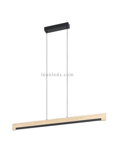 Lámpara de techo LED Camacho de madera dimmable