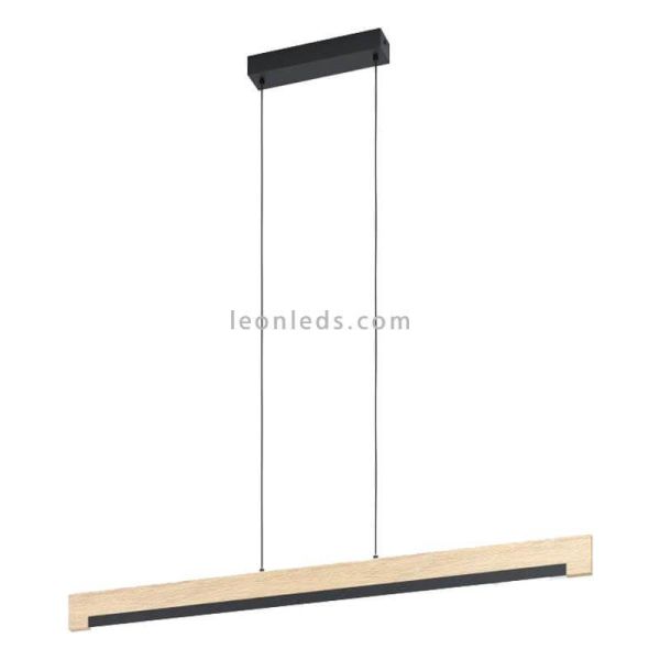 Lámpara de techo LED Camacho de madera dimmable
