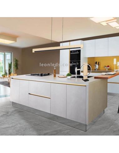 Lámpara de techo LED Camacho de madera dimmable Eglo Iluminación