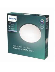 Plafón de techo LED 24W Suede Philips para techo interior | LeonLeds