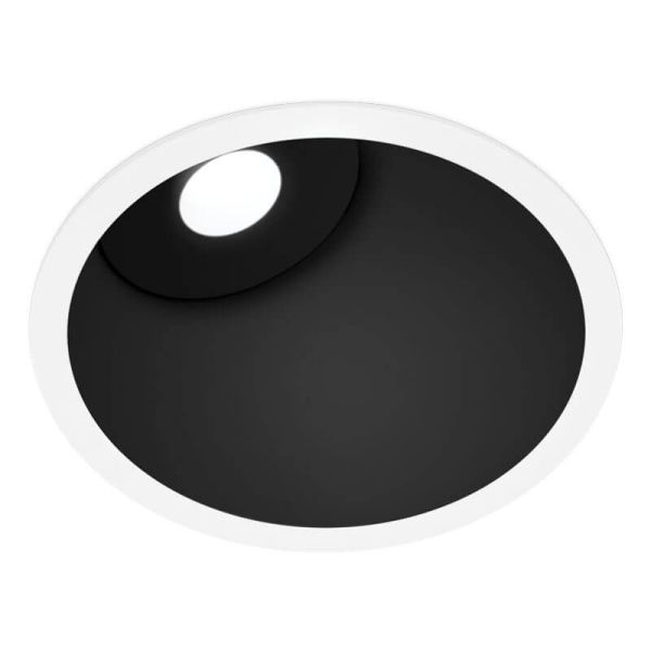 Downlight LED Asymétrique Lex Mini Noir et Blanc par Arkoslight | LeonLeds.com