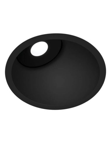 Downlight LED Lex Mini Asymétrique Noir par Arkoslight | LeonLeds.com