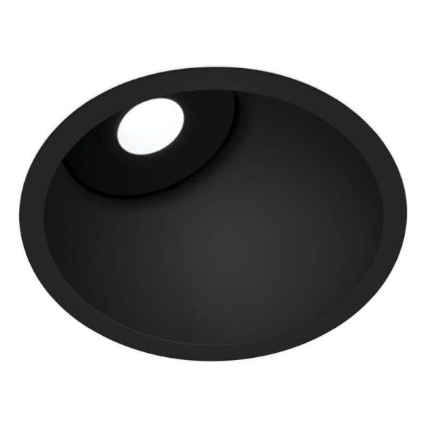 Downlight LED Lex Mini Asymétrique Noir par Arkoslight | LeonLeds.com