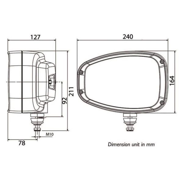 Phare LED homologué CHL 1 LED...