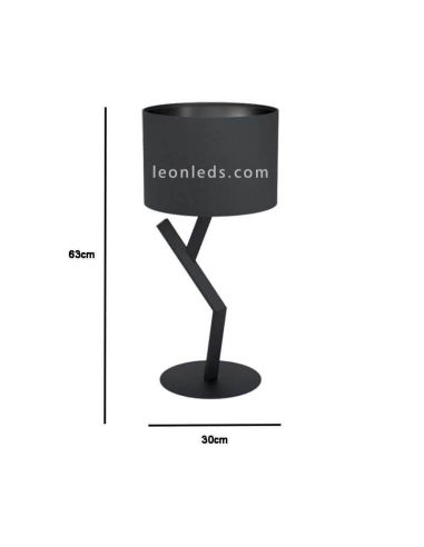 Candeeiro de mesa Balnario preto moderno 1xE27 Eglo Lighting