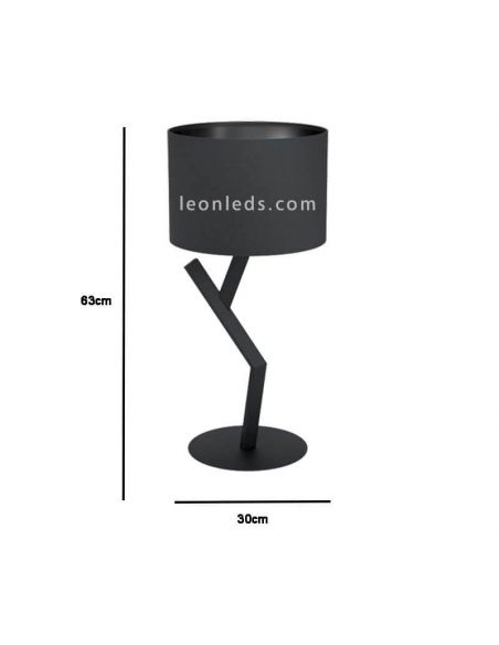 Candeeiro de mesa Balnario preto moderno 1xE27 Eglo Lighting