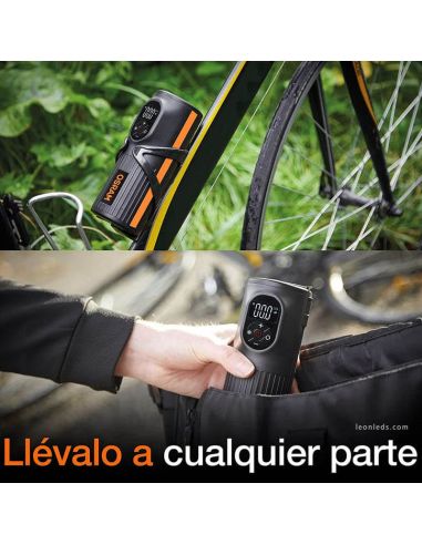 Compresor de neumaticos recargable y portatil pequeño Tyreinflate 2000 Otir2000 Osram | LeonLeds