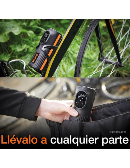Compresor de neumaticos recargable y portatil pequeño Tyreinflate 2000 Otir2000 Osram | LeonLeds